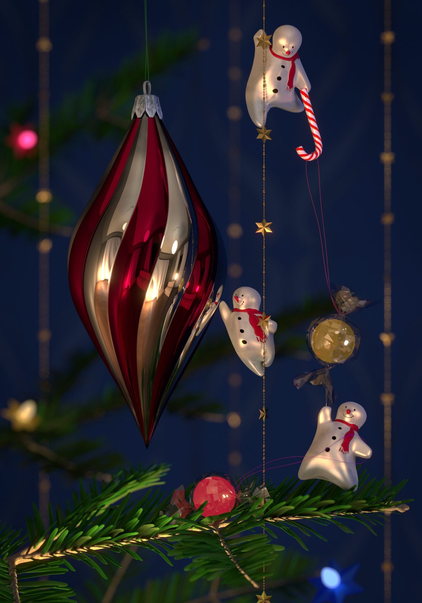 Candy Snatchers by BlenderMama, rendered on RenderStreet